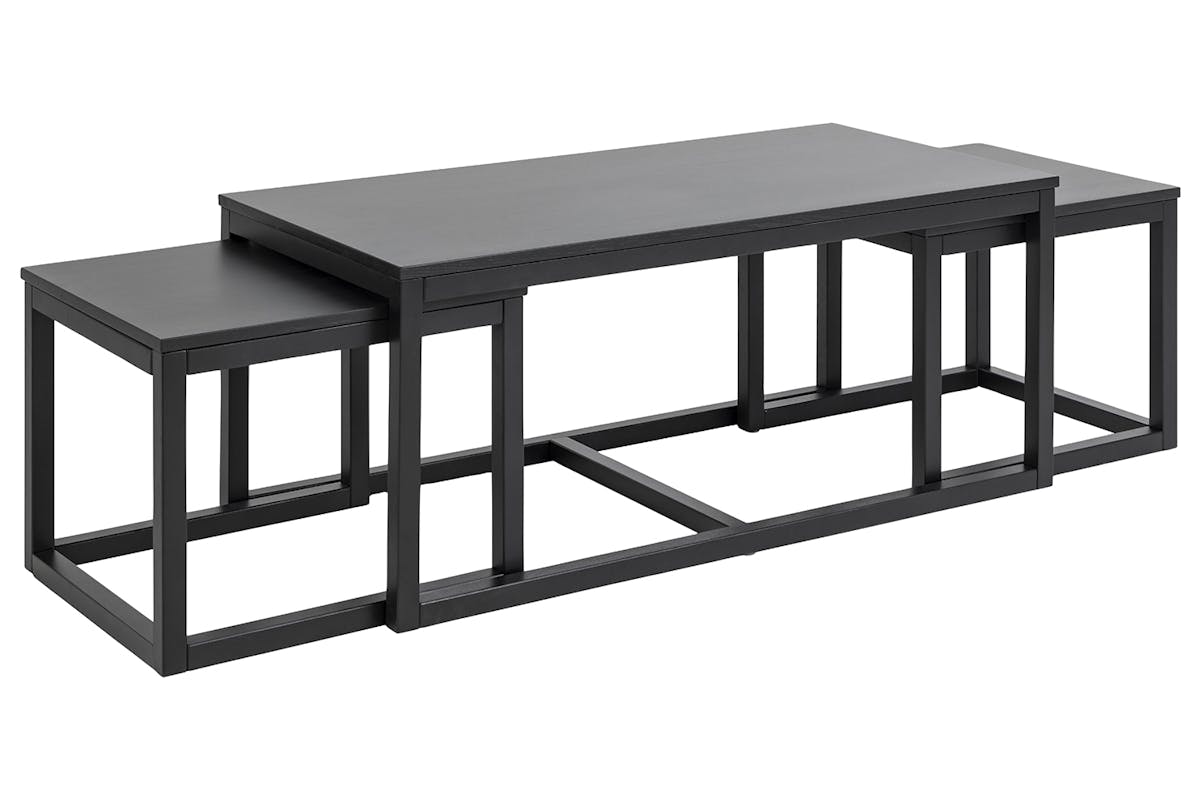 Beau Coffee Table | Black | 3 Piece-4