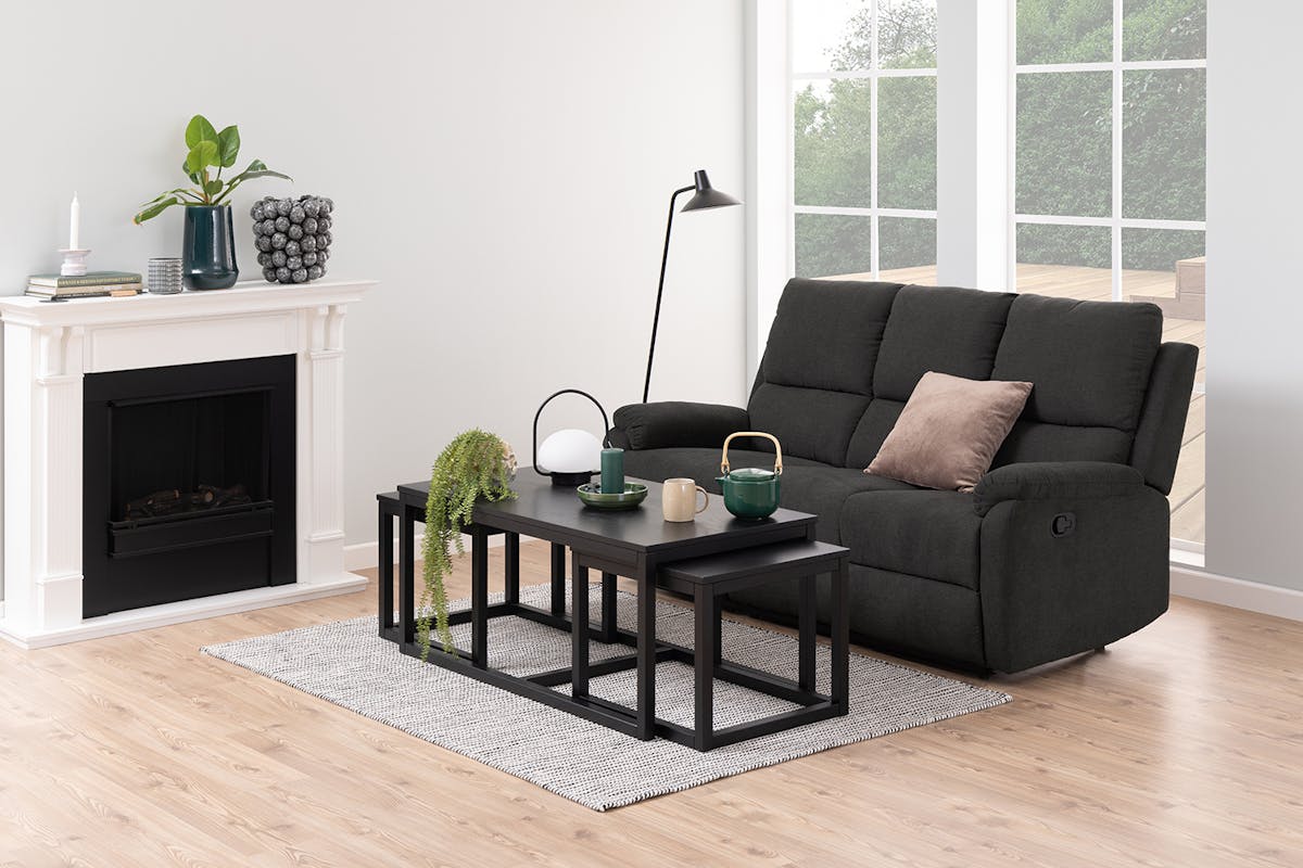 Beau Coffee Table | Black | 3 Piece-2