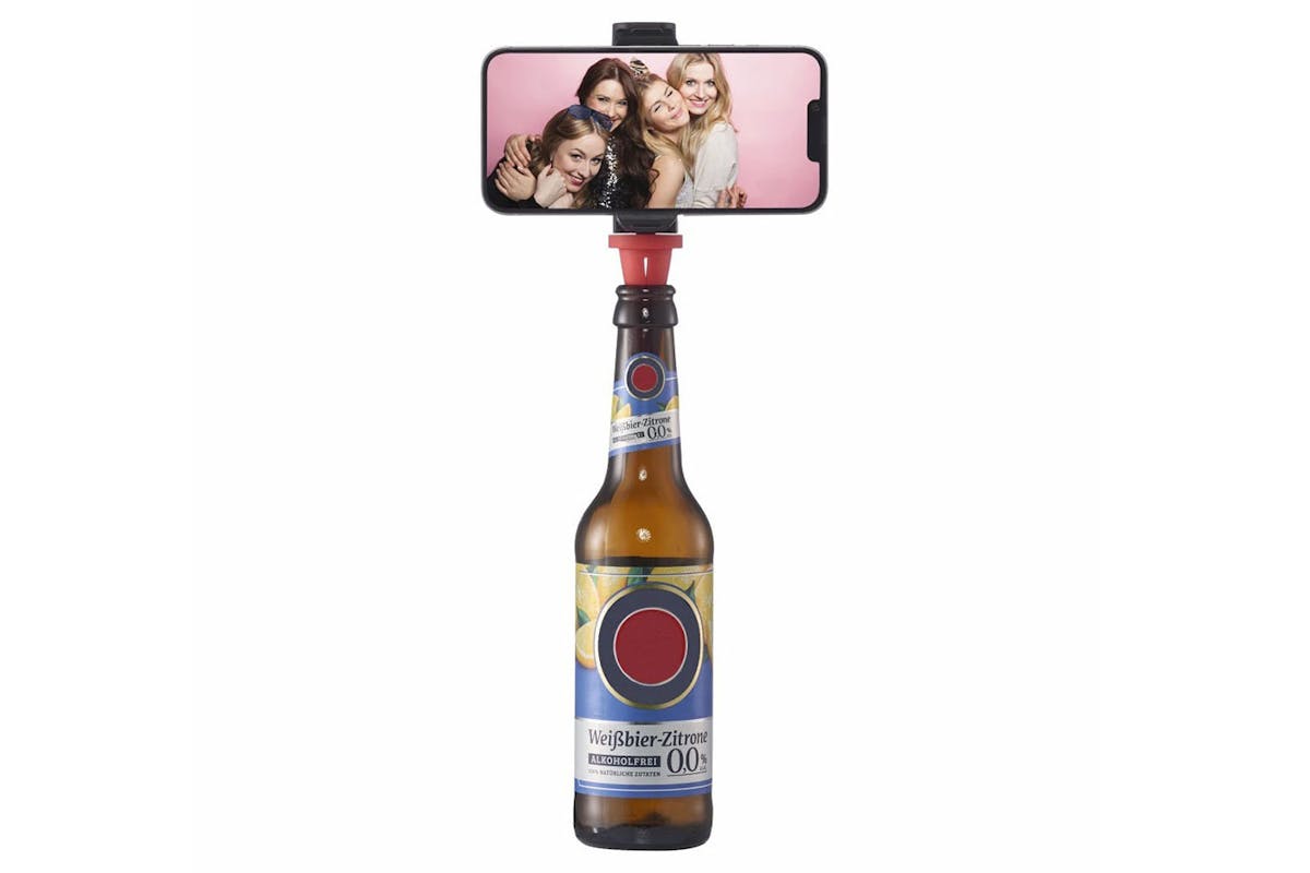 Hama Bottle Pod Fun Mobile Phone Holder | Black-13