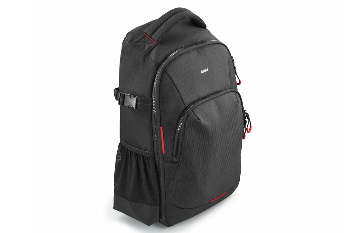 Hama Ohio 190 Camera Backpack | Black/Red-2