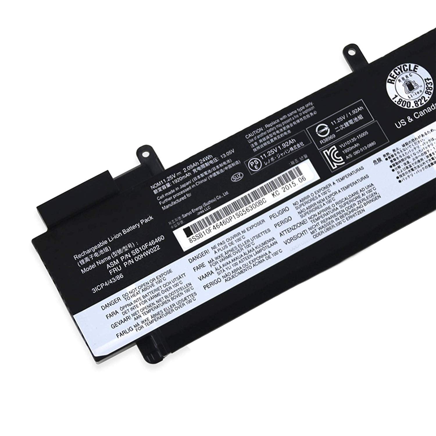 Lenovo 3 Cell Battery 24Wh