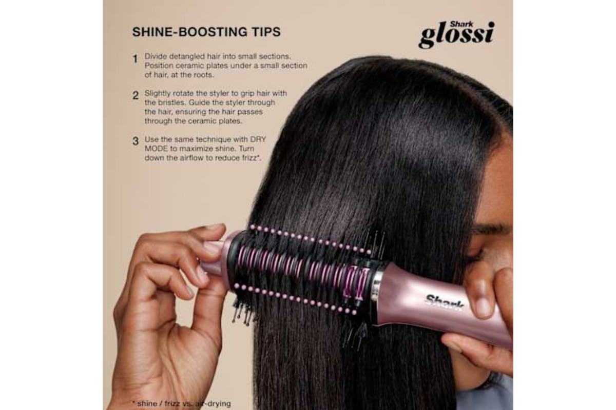 Shark Glossi 2-in-1 Hot Tool & Air Glosser | Lychee-14
