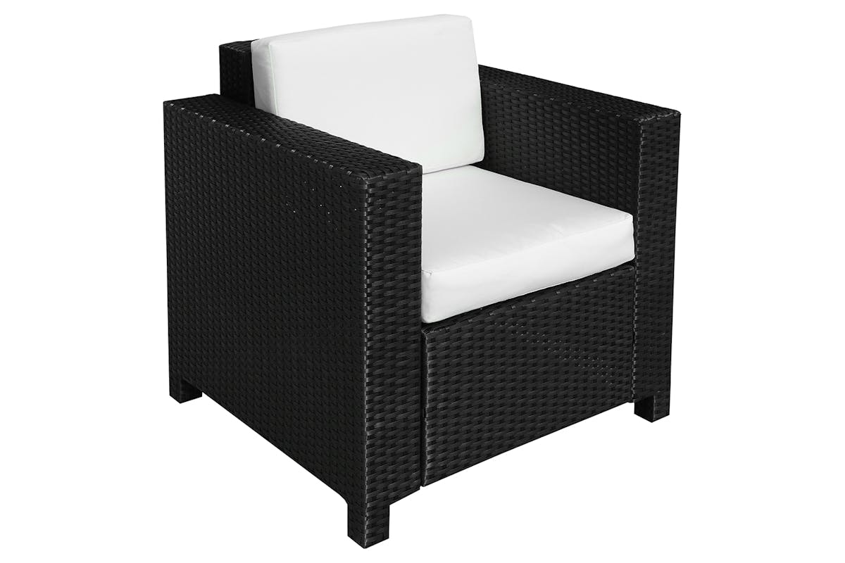 Outsunny Rattan Single Sofa Chair | Mixed Black