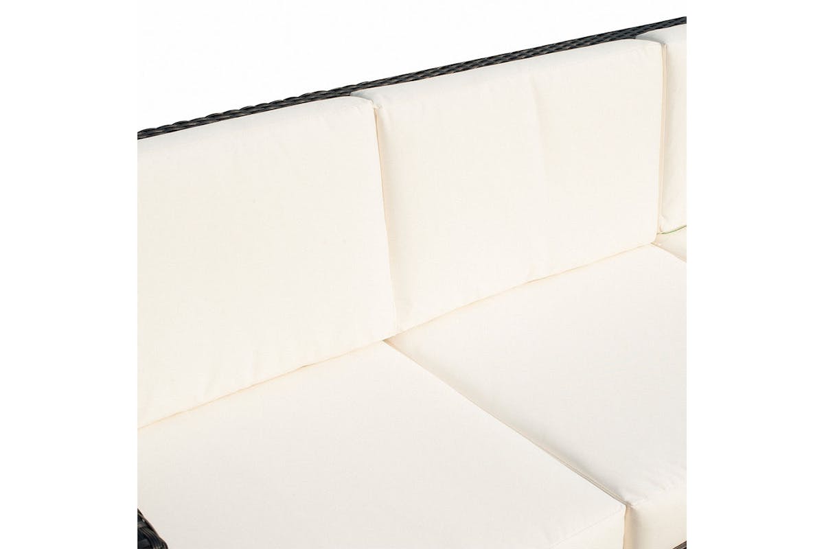 Outsunny Rattan 3 Seater Sofa | Mixed Black-8
