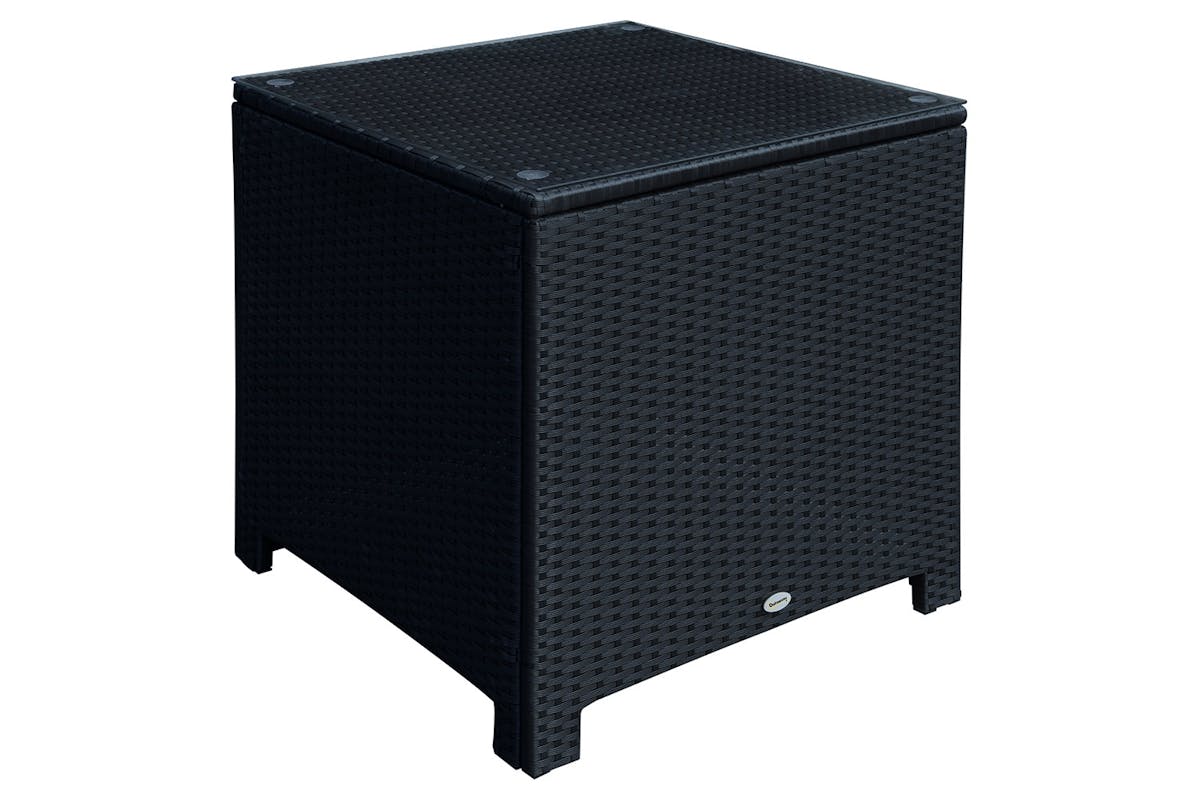 Outsunny Rattan Side Table | Black