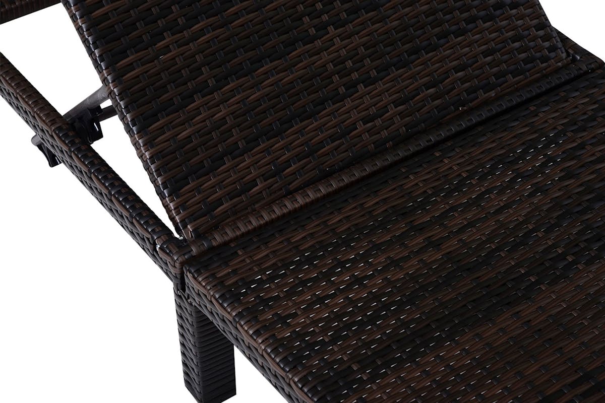 Outsunny Outdoor Sun Lounger | Off-White/Brown-8