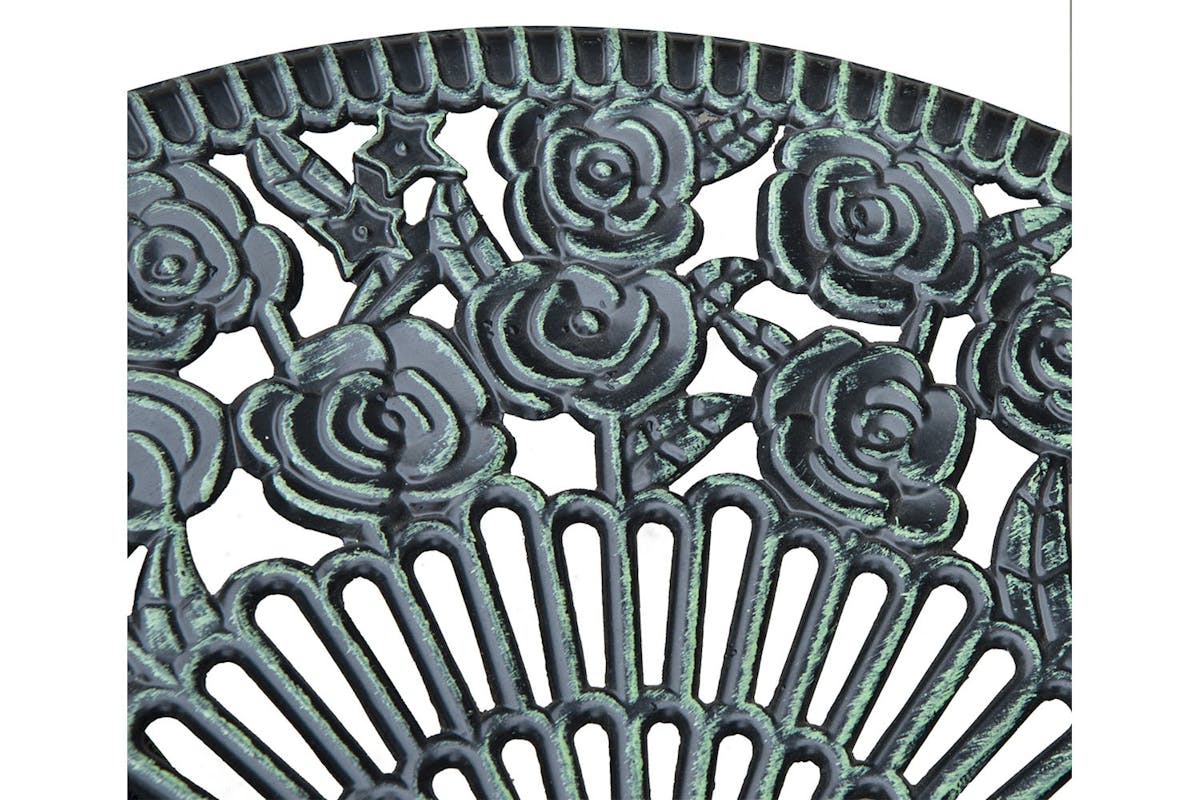 Outsunny Bistro Set | Antique Green| 3 Pieces-7