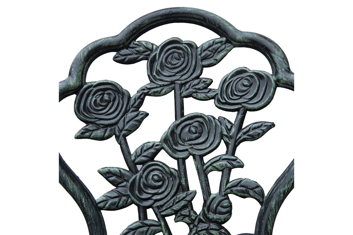 Outsunny Bistro Set | Antique Green| 3 Pieces-8