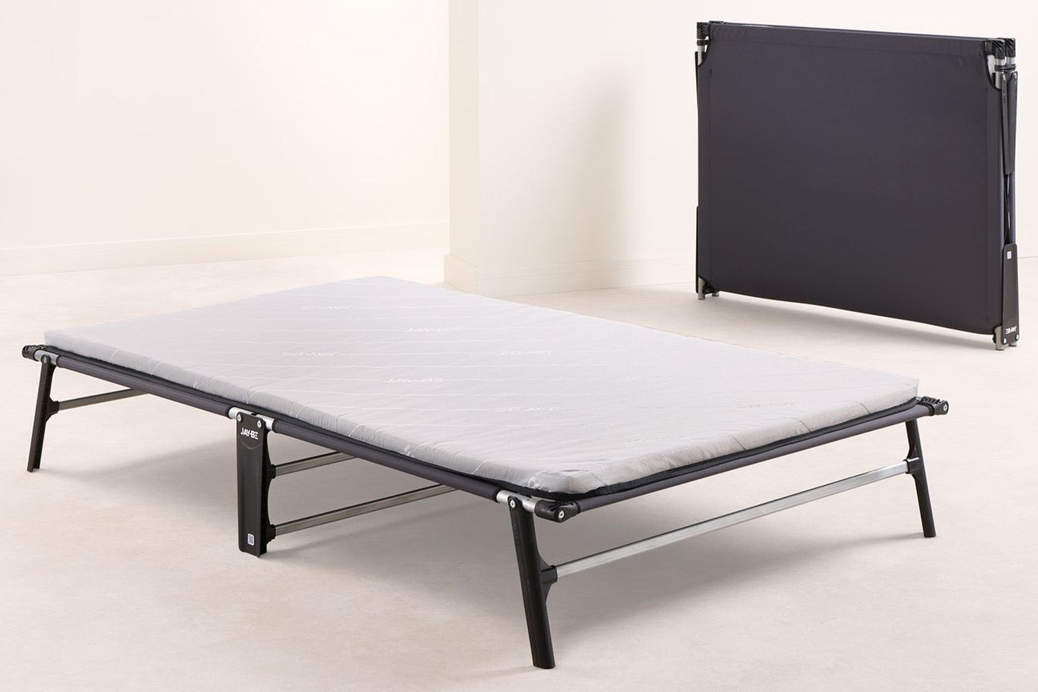 JAY-BE Compact Folding Guest Bed | Small Double | Black