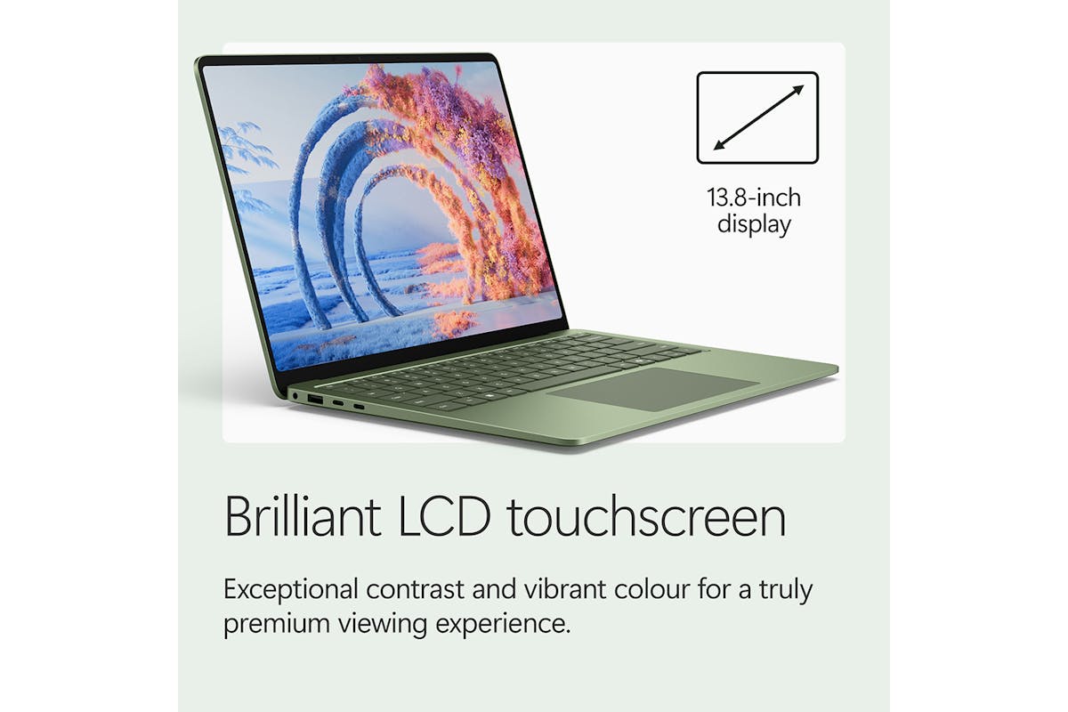 Microsoft Surface 13.8" Laptop Snapdragon X2 Elite (12 Core) |16GB | 512GB | Jade | Qualcomm Adreno-8