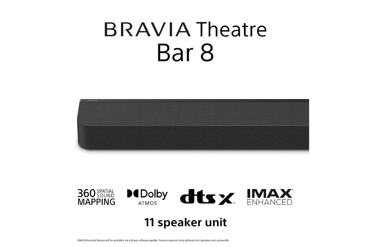 Sony BRAVIA Theatre Bar 8 Dolby Atmos soundbar, 11 Speakers with Wi-Fi| HT-A8000-2