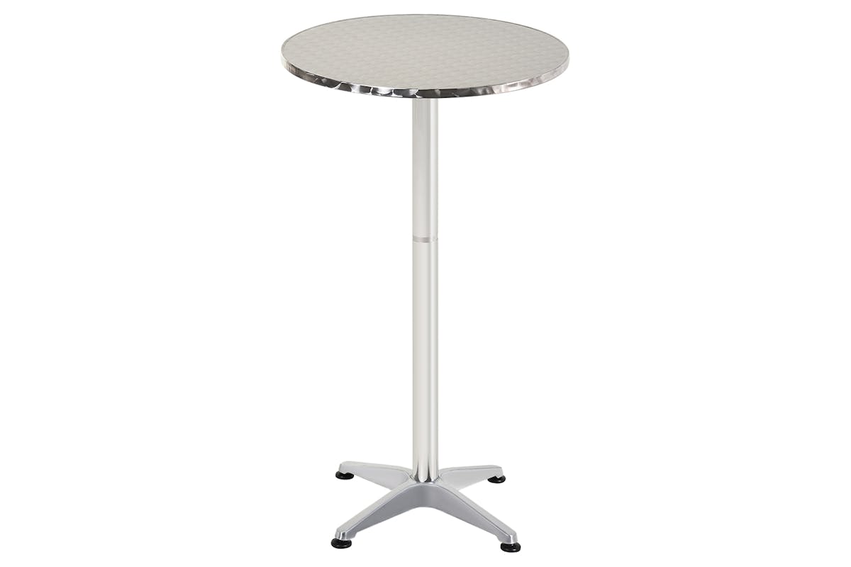 Homcom Adjustable Bar Table | Silver