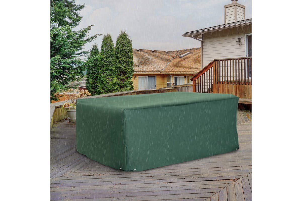 Outsunny UV/Rain Protective Furniture Cover for Garden | Green-3