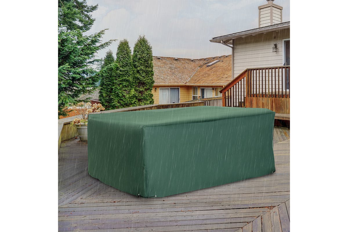 Outsunny UV/Rain Protective Rattan Furniture Cover | Green-2