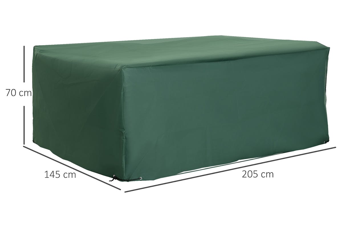 Outsunny UV/Rain Protective Rattan Furniture Cover | Green-8