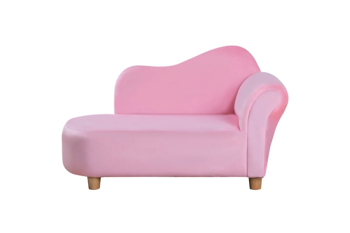 Homcom Toddlercouch Wooden Frame Kids Sofa | Pink