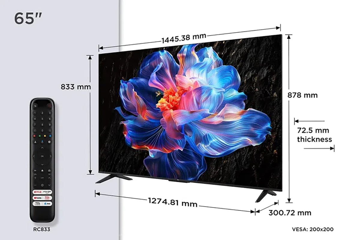 TCL 65'' Direct LED 4K HDR Smart TV 2025 | 65V6C-2
