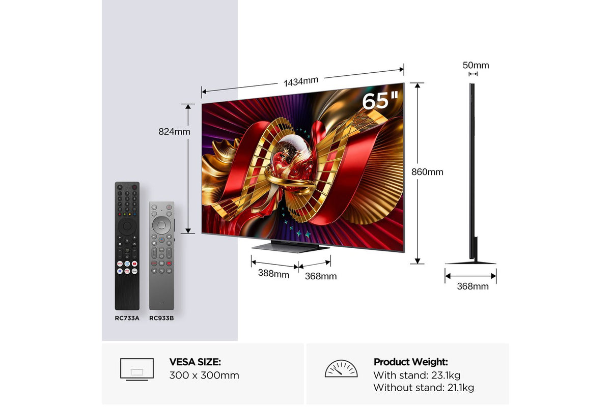 TCL C8L 65" SQD-Mini LED TV (2026) | 65C8L-3