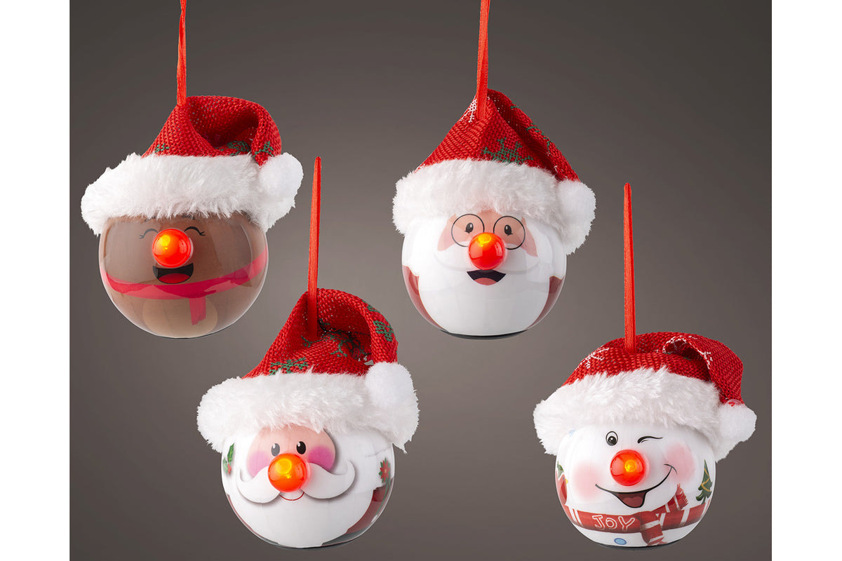 LED Flashing Bauble | Multicolour | 7.5 cm-2