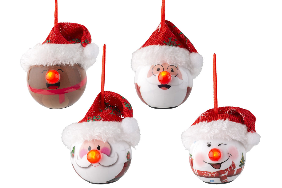 LED Flashing Bauble | Multicolour | 7.5 cm