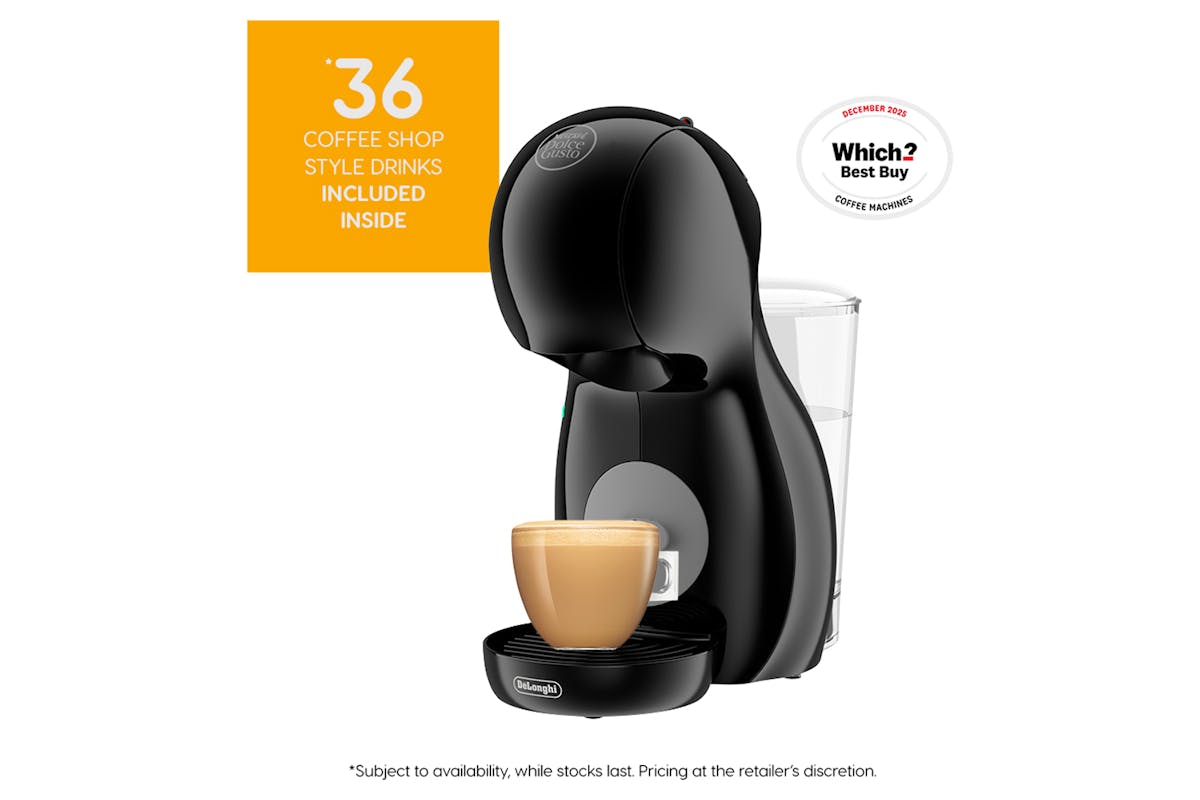 Nescafé Dolce Gusto Piccolo XS Pod Coffee Machine by De'Longhi - Value Bundle | EDG210.BGY | Black-2