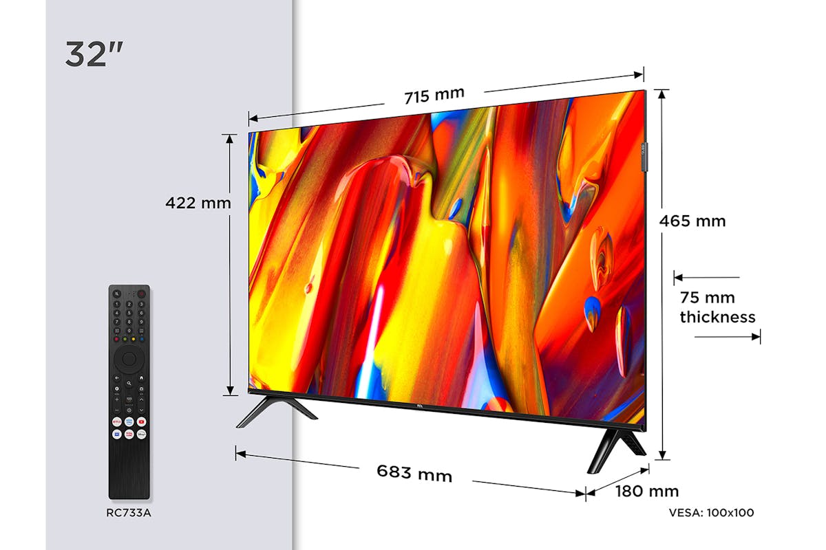 TCL 32" QLED Full HD Android Smart TV | 32V5C-2