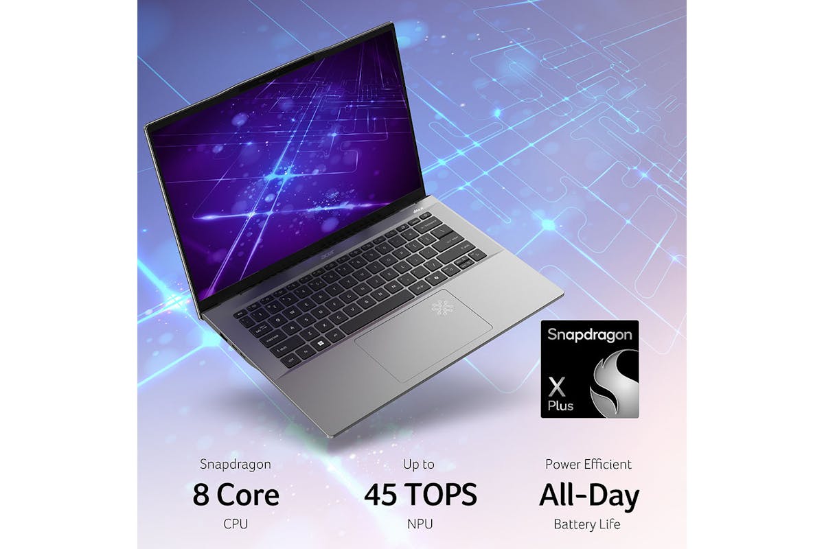 Acer Swift Go 14 AI 14.5" Snapdragon X Plus Notebook | 16GB | 1TB | Silver-3
