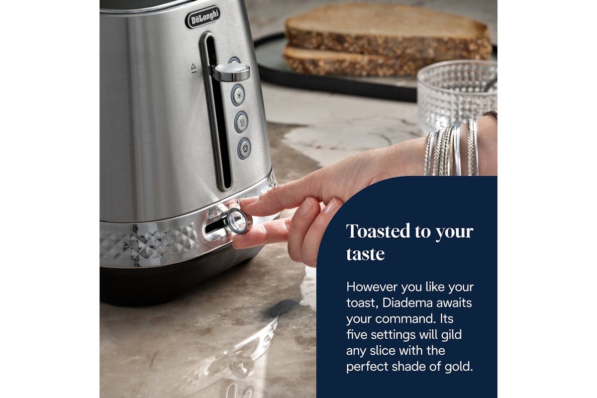 Delonghi Diadema 2 Slice Toaster | CTV3003.M | Metal-3
