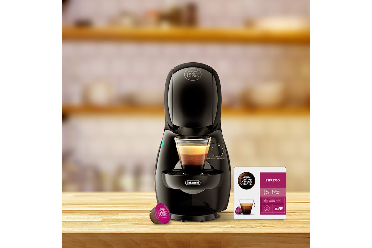 Nescafé Dolce Gusto Piccolo XS Pod Coffee Machine by De'Longhi - Value Bundle | EDG210.BGY | Black-5