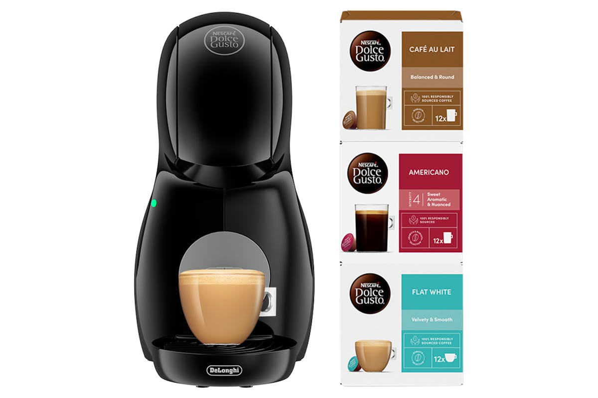 Nescafé Dolce Gusto Piccolo XS Pod Coffee Machine by De'Longhi - Value Bundle | EDG210.BGY | Black-6