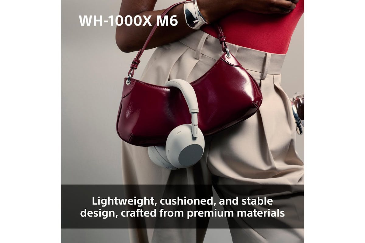 Sony WH-1000XM6 Noise Cancelling Wireless Bluetooth Over Ear Headphones | Silver-6