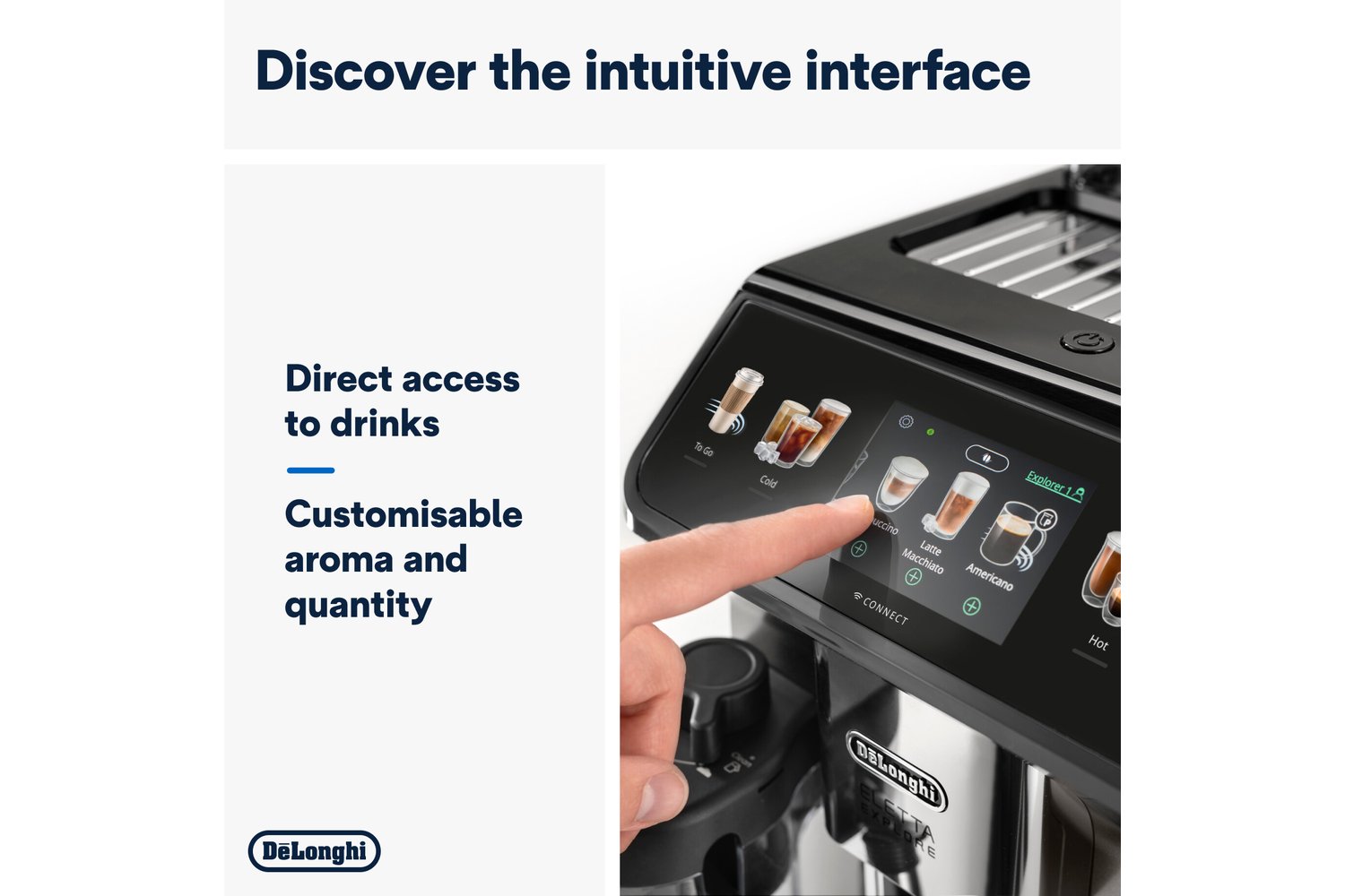 De'Longhi Eletta Explore Fully Automatic Bean-to-Cup Coffee Machine | ECAM450.86.T | Titanium-7