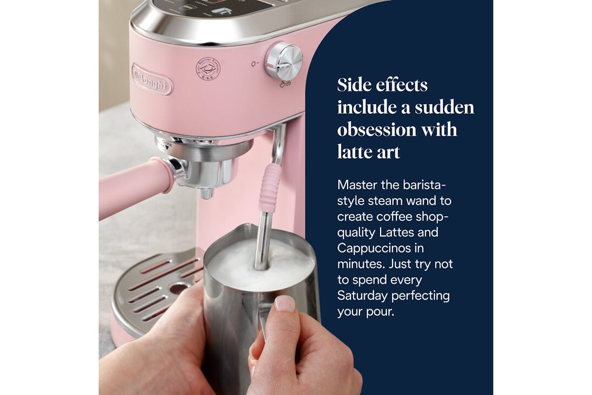 Delonghi Dedica Duo Coffee Machine | EC890.PK | Pink-7