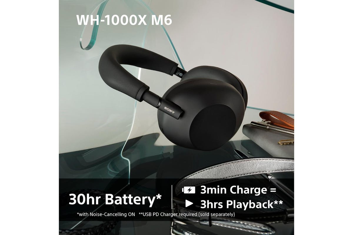 Sony WH-1000XM6 Noise Cancelling Wireless Bluetooth Over Ear Headphones | Silver-7