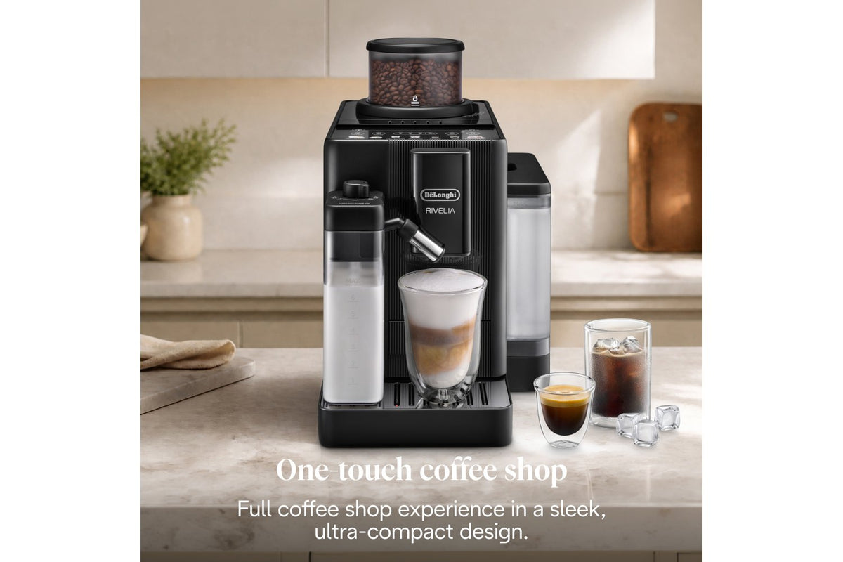 De'Longhi Rivelia Start Bean-to-Cup Coffee Machine | EXAM420.55.BXL | Onyx Black-8