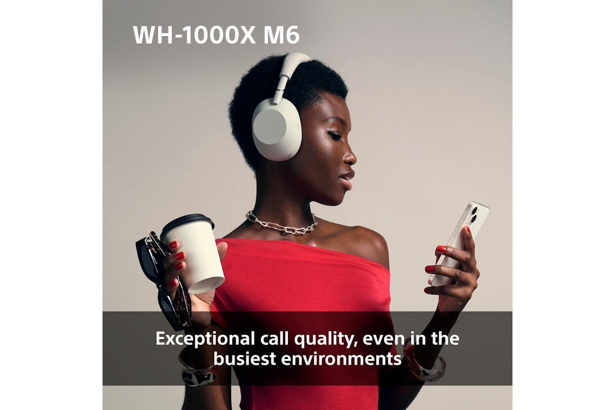 Sony WH-1000XM6 Noise Cancelling Wireless Bluetooth Over Ear Headphones | Silver-9