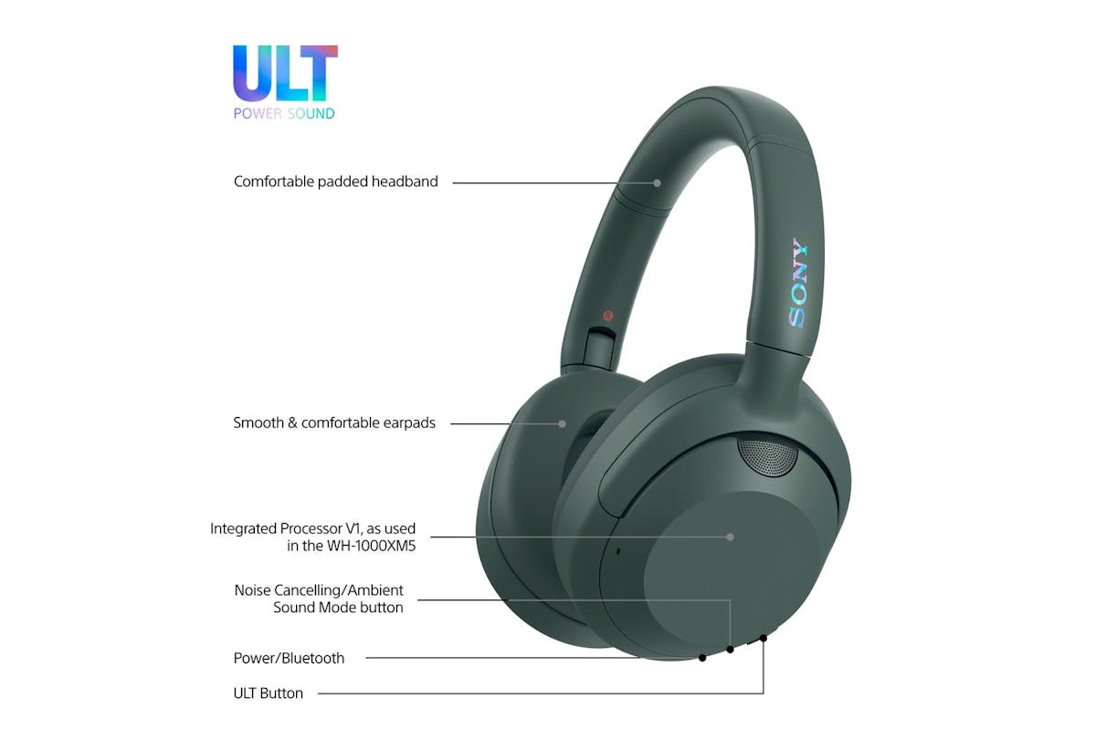 Sony WH-ULT900N Over-Ear Wireless Noise Cancelling Headphones | Forest Grey-9