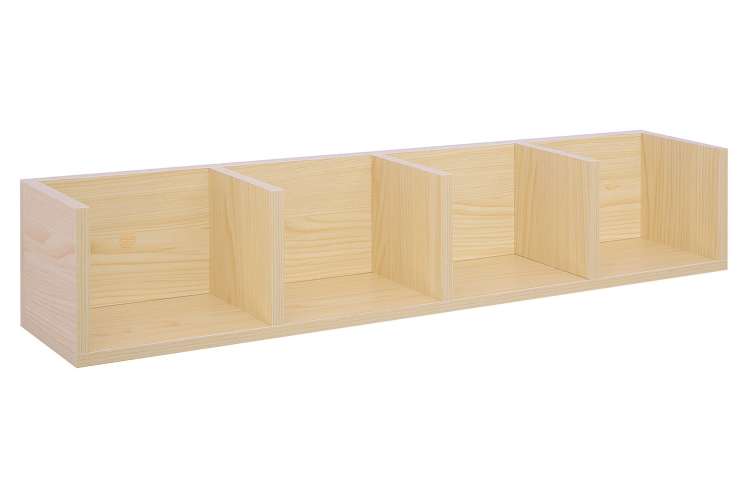 Homcom Multi-media Storage Wooden Shelf | Natural wood-2