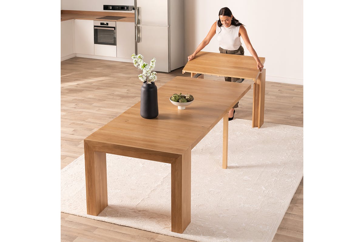 Transformer Rectangular Table | Scandinavian Oak | Including 5 extension  panels-3