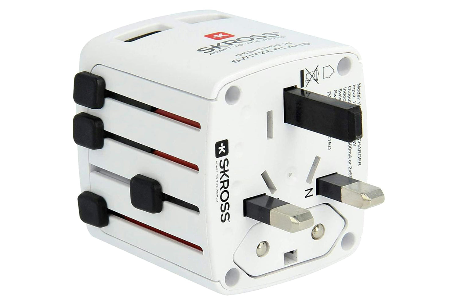Skross 2 x USB-A World USB Charger | White-4