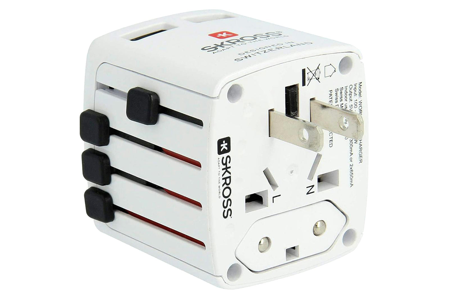 Skross 2 x USB-A World USB Charger | White-5