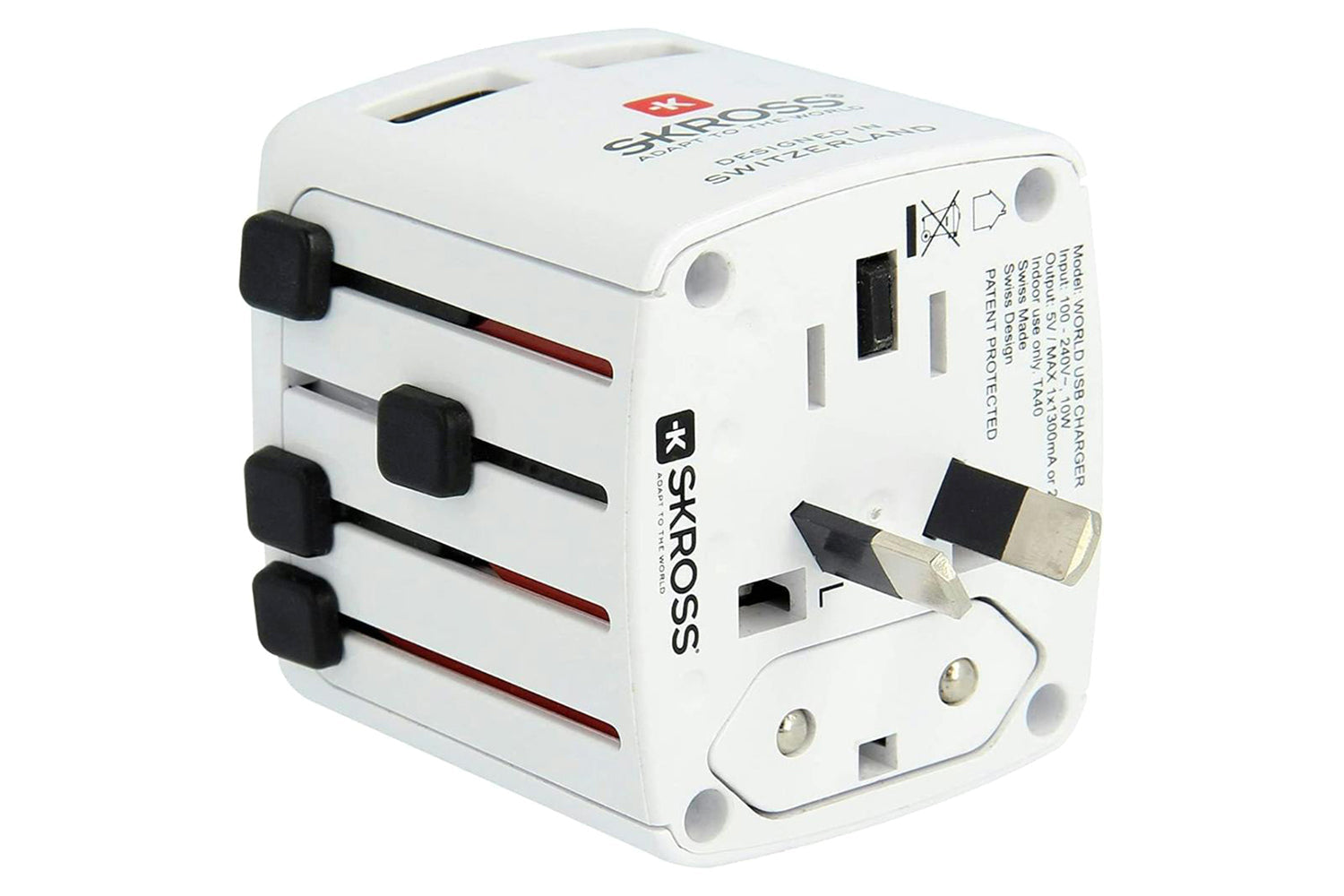 Skross 2 x USB-A World USB Charger | White-6
