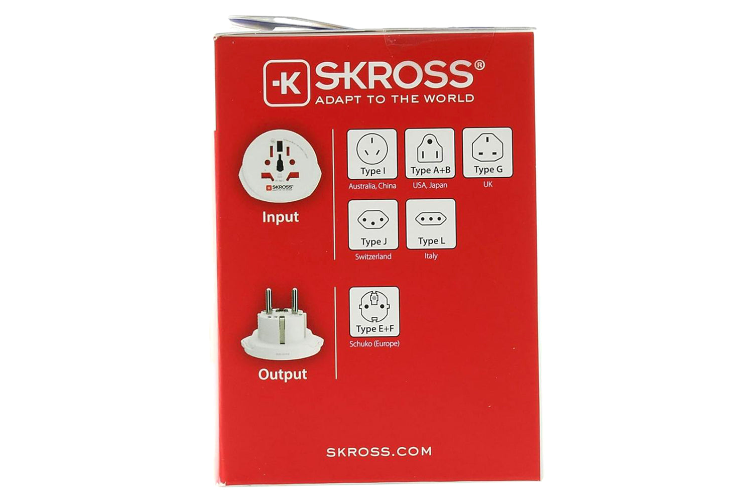 Skross World to Europe Travel Adapter | White-9