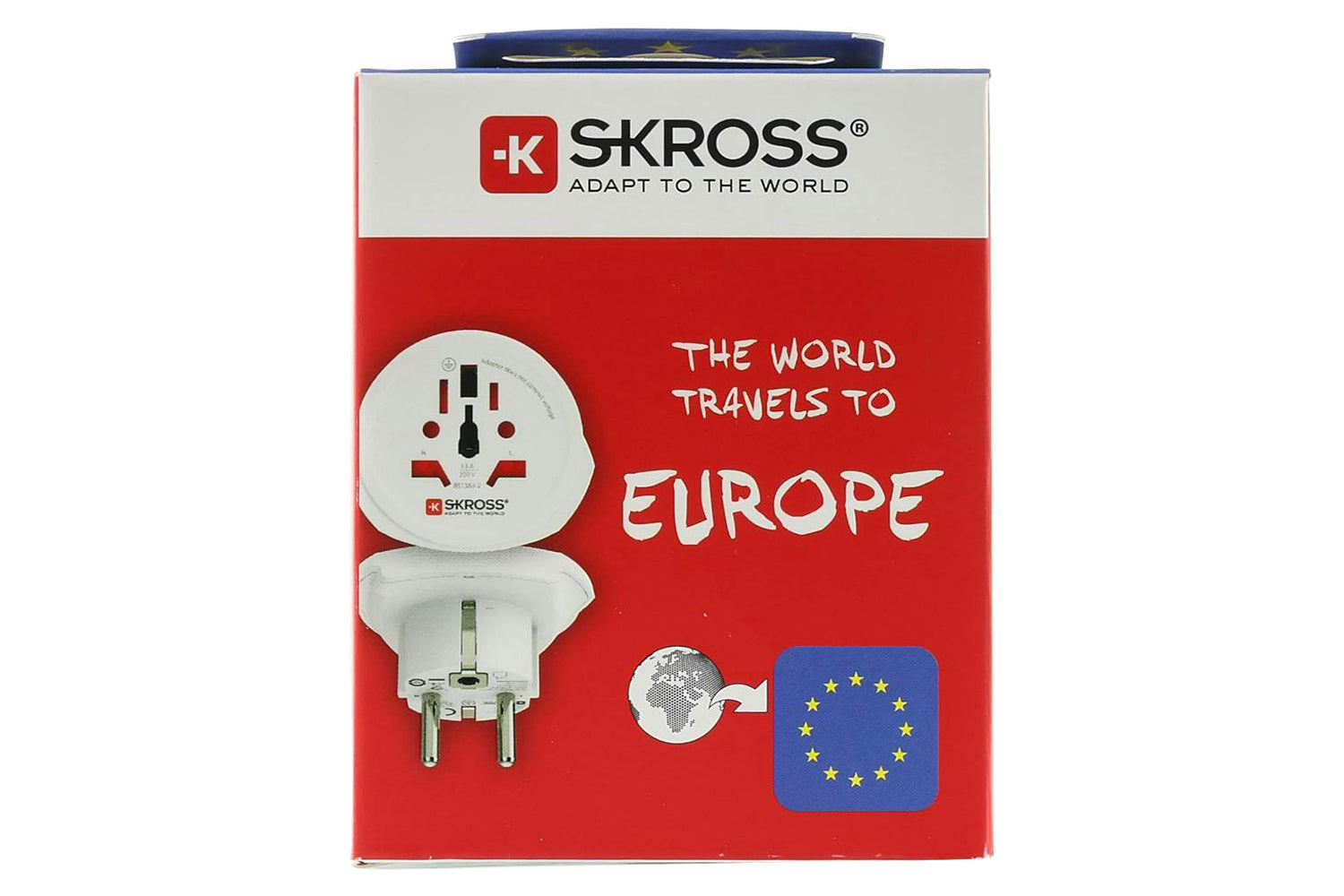 Skross World to Europe Travel Adapter | White-8