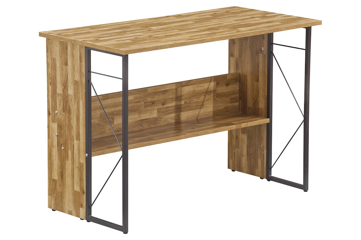 Alphason Rhodes Home Office Desk | Walnut/Grey