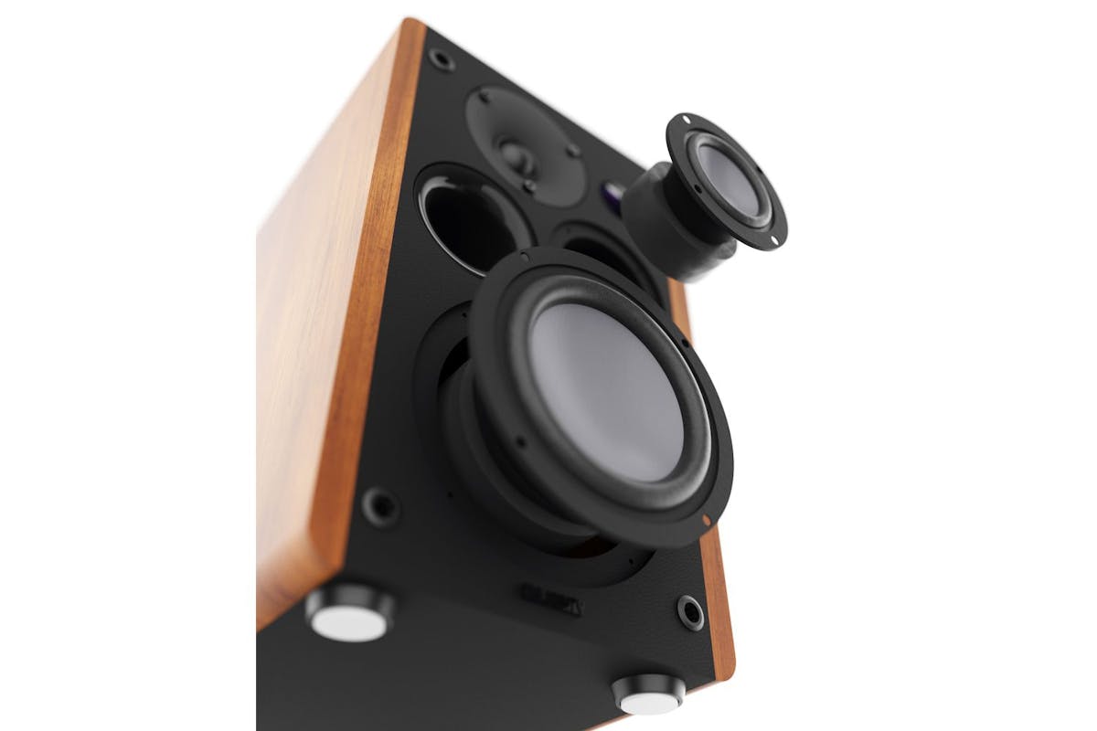Majority D100 Bookshelf Speakers | Hi-fi Audio | Metal Speaker Cones | 100w-5
