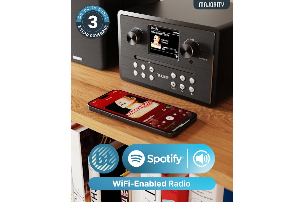 Majority Homerton Internet Radio Hi-Fi System | 1000003061-2