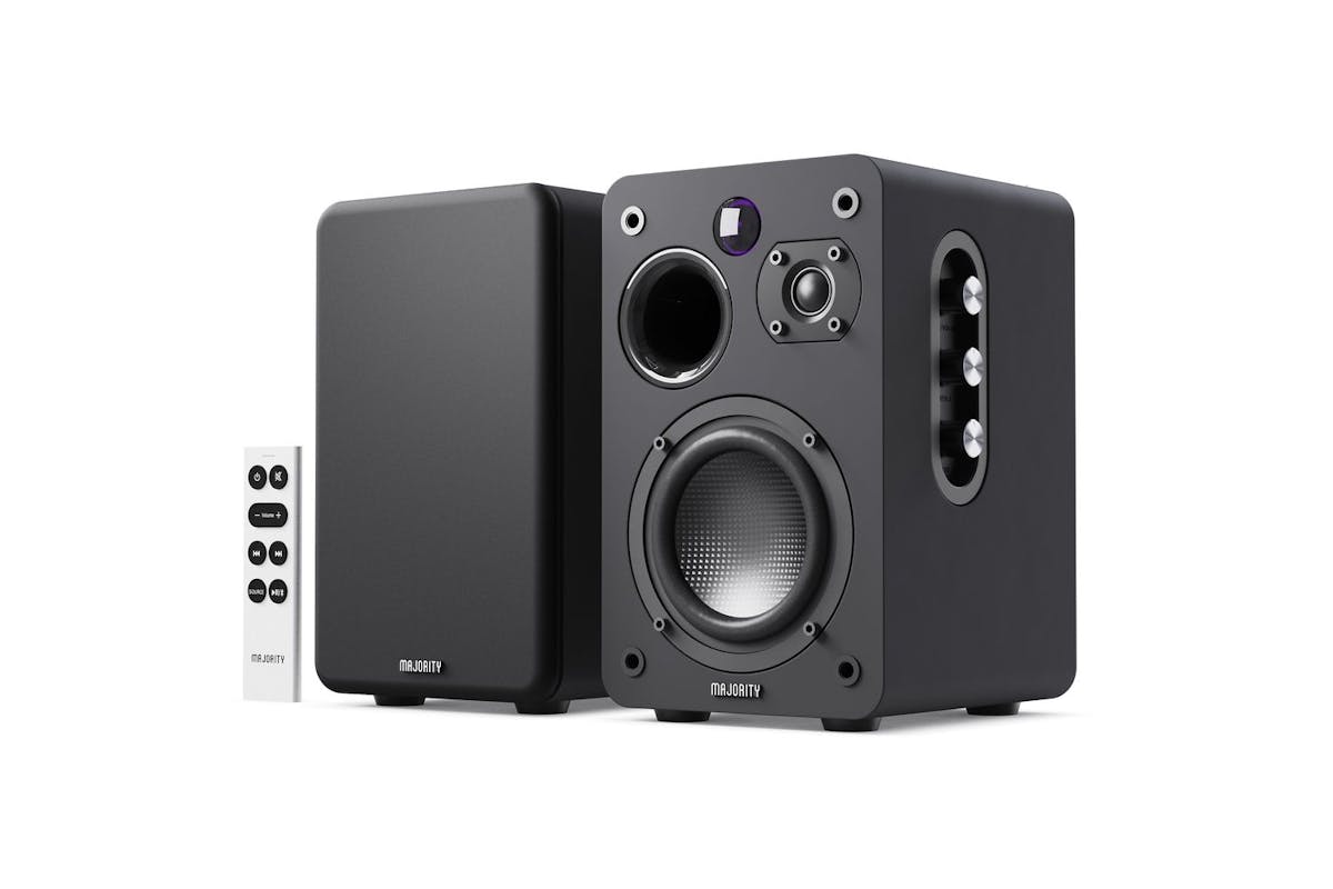 Majority D70x Passive Black Bookshelf Speakers