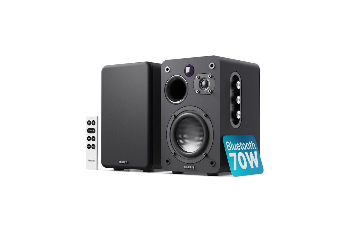 Majority D70x Passive Black Bookshelf Speakers-5