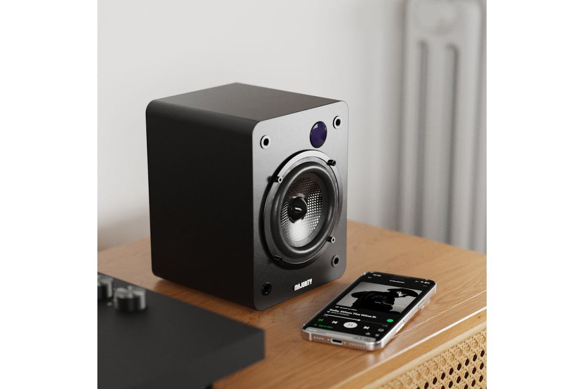 Majority D50x Black Bluetooth Bookshelf Speakers-4